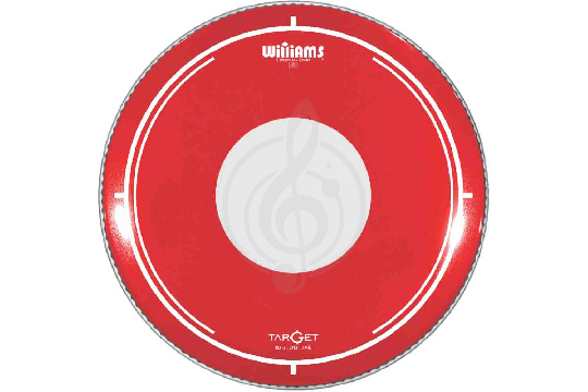 Williams RDT2-7MIL-18 Target Dot Series Red - Пластик для бас-барабана 18", красны - фото 1 Пластик для бочки Williams RDT2-7MIL-18 Target Dot Series Red - Пластик для бас-барабана 18", красны - фото 1