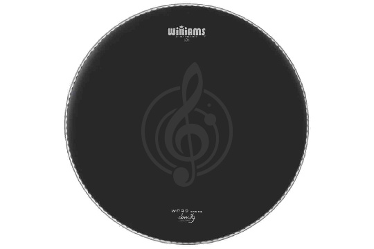 Пластик для бочки Williams WCB2-10MIL-22 Density Black Series - Пластик для бас-барабана 22", с покрытием, черный - фото 1