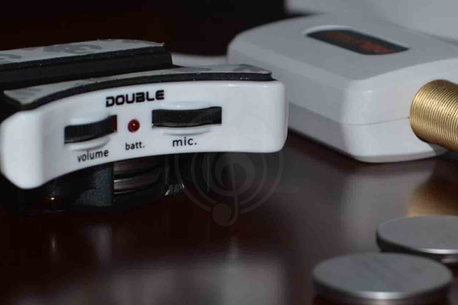 Трансакустический звукосниматель X2 DOUBLE A2U - Пьезозвукосниматель для укулеле с микрофоном, регуляторы громкости и микрофона - фото 7