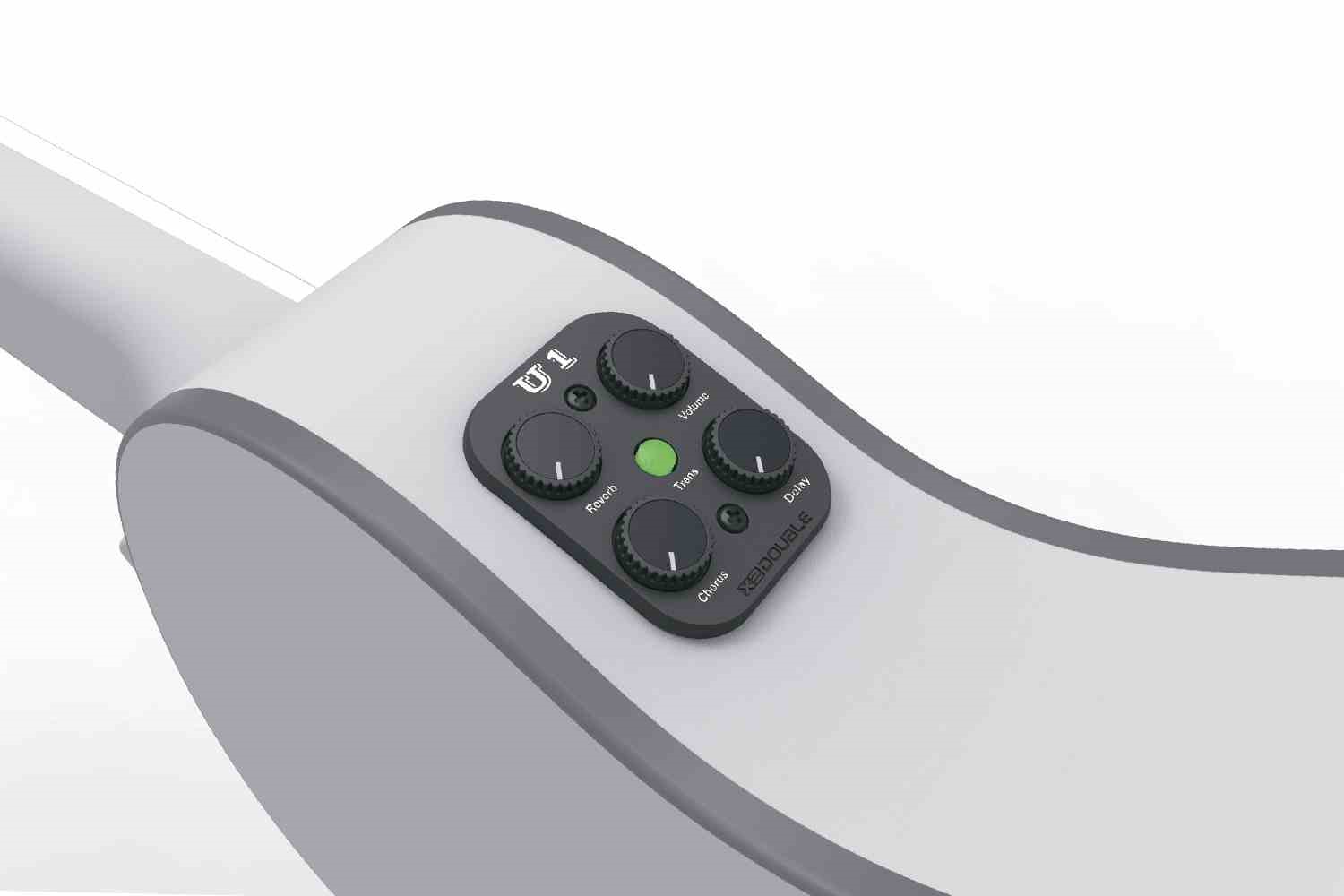 Трансакустический звукосниматель X2 DOUBLE U1 - Трансакустический звукосниматель для укулеле, врезной - фото 1