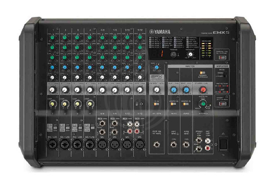 Активный микшер Yamaha EMX5 - Микшерный пульт со встроенным усилителем, 2 х 370Вт/ 8Ом - фото 1
