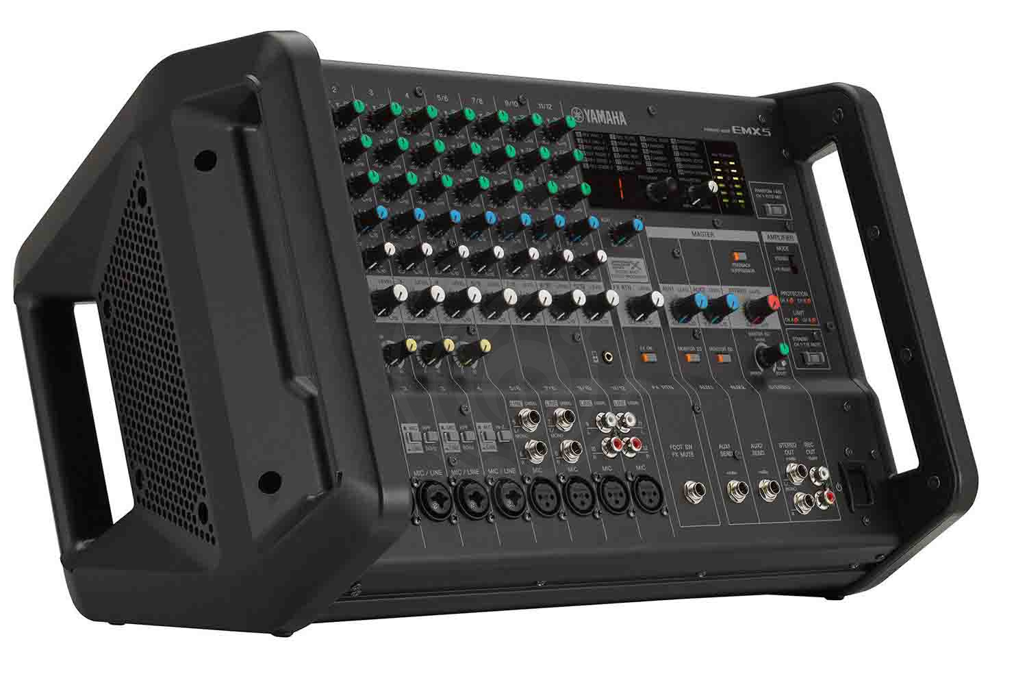 Активный микшер Yamaha EMX5 - Микшерный пульт со встроенным усилителем, 2 х 370Вт/ 8Ом - фото 3