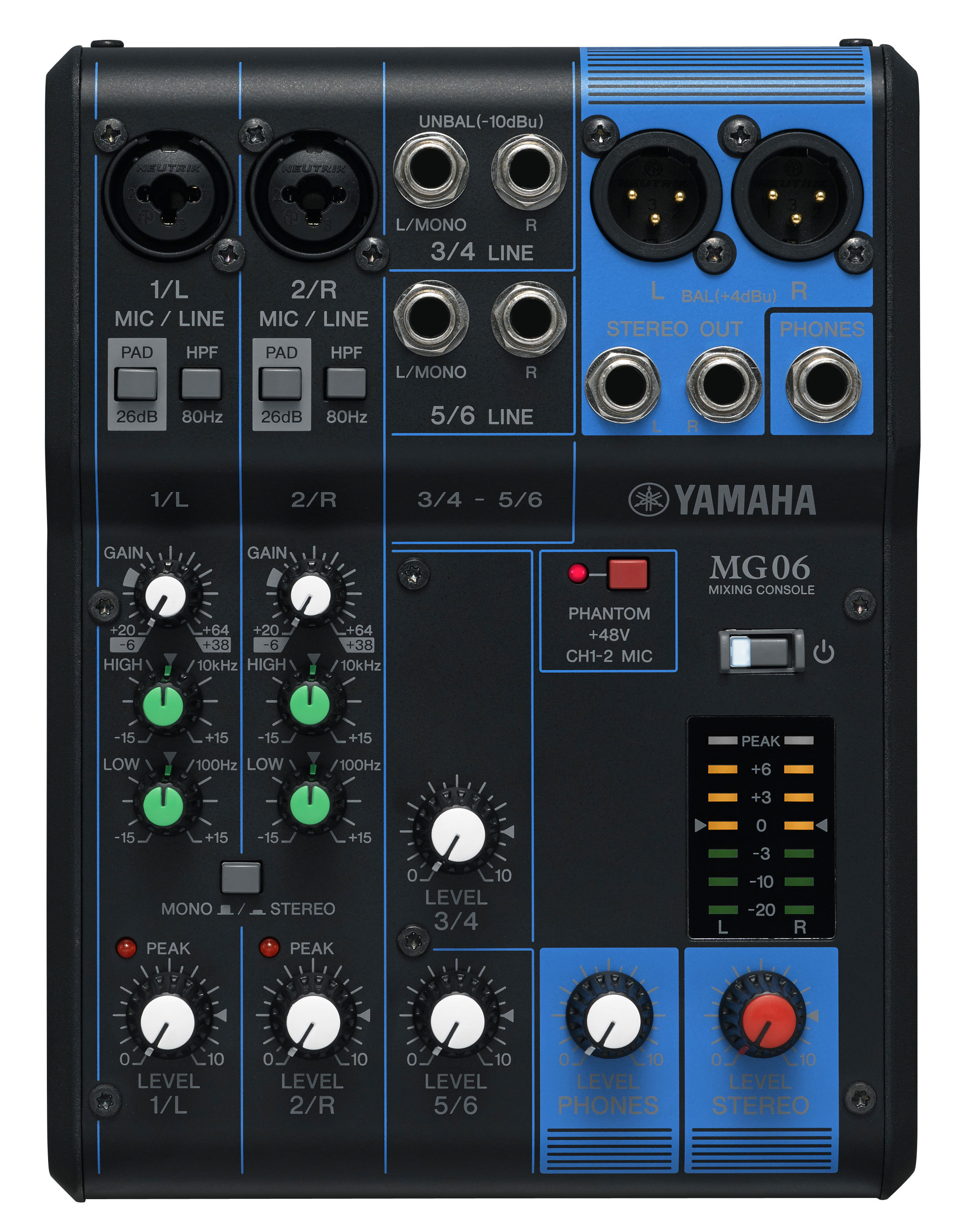 Аналоговый микшер Yamaha MG06 - Микшерный пульт - фото 1