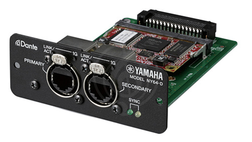 Цифровой микшер Yamaha NY64-D Карта расширения для консолей серии TF, позволяющей работать по протоколу Dante - фото 1