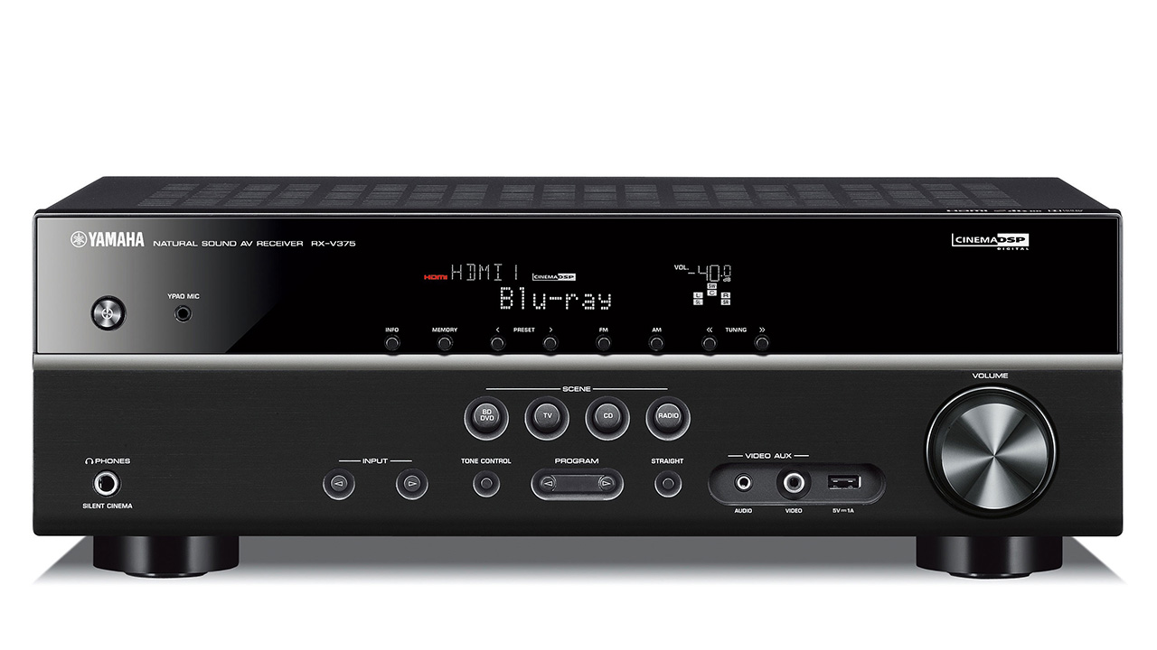  Yamaha RX-V375 BLACK AV Ресивер - фото 1