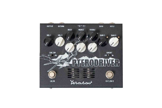 Педаль эффектов для электрогитары Yerasov PD-7 Pterodriver - Предусилитель гитарный, ламповый - фото 1