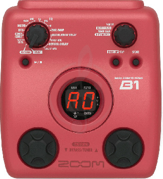 Zoom B1+AC процессор эффектов для бас-гитары. - фото 1 Процессор для бас-гитары Zoom B1+AC процессор эффектов для бас-гитары. - фото 1