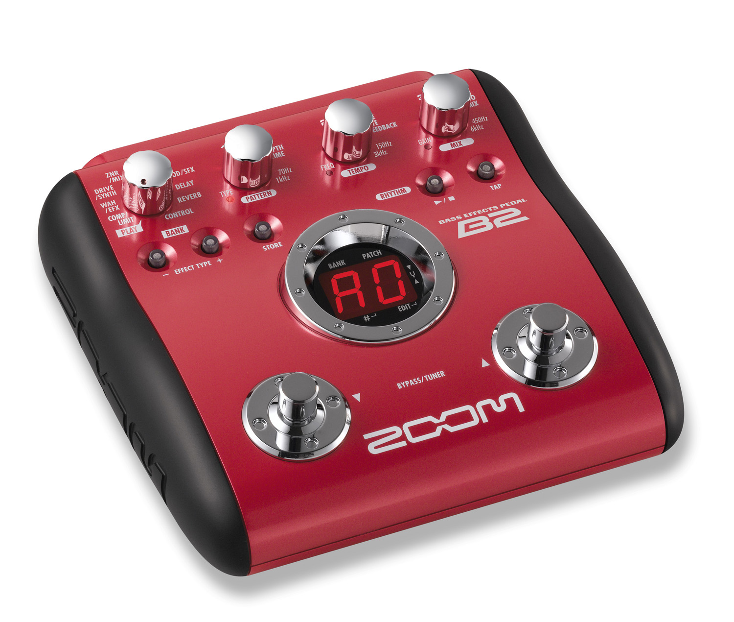Процессор для бас-гитары Zoom B2+AC процессор эффектов для бас-гитары. - фото 1