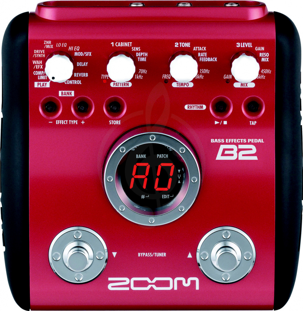 Процессор для бас-гитары Zoom B2+AC процессор эффектов для бас-гитары. - фото 3